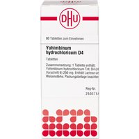 YOHIMBINUM HYDROCHLORICUM D 4 Tabletten 80 St Tabletten