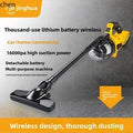 HTT wireless charging portable car handheld vacuum cleaner large suction pet cat fur bed dust removal