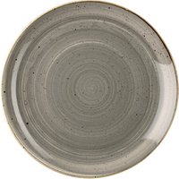 Churchill Stonecast Peppercorn Grey Coupe Plate 10.25 Inch / 26cm (Set of 12)