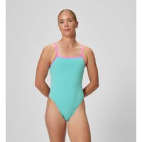 Maillot de bain Femme Club Training Tri Back turquoise/rose