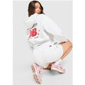 New Balance Chrome Cropped Full Zip Hoodie, grå