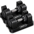 Strength Training Equipment - Adjustable 4-40LB Dumbbells Set DBA40 Pair