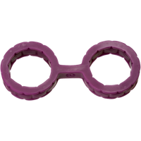 Doc Johnson Japanese Bondage Silicone Handcuffs - Purple