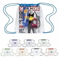 125 Promotional Clear Game Drawstring Backpack - NFL Approved & ...