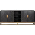 Black Rustic Brass Sideboard