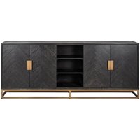 Black Rustic Brass Sideboard