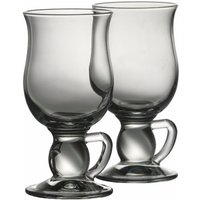 Galway Crystal Latte Mugs Pair
