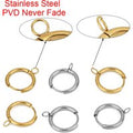 10pcs PVD Never Fade Earrings Hooks Making 16mm Hypoallergenic Stainless Steel Earring Clasps Wire For Jewelry Findings Supplies