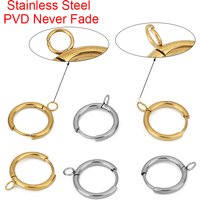 10pcs PVD Never Fade Earrings Hooks Making 16mm Hypoallergenic Stainless Steel Earring Clasps Wire For Jewelry Findings Supplies