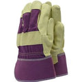 Town and Country Original Washable Leather Rigger Gloves Purple M