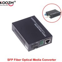 Fiber Switch Gigabit SFP Media Converter SFP to RJ45 Transceiver 10/100/1000M Fiber Optic Switch With 3KM/20KM LC/SC SFP Module