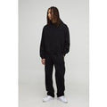 Oversized Man Raglan Hooded Tracksuit, Negro