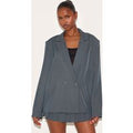 Charcoal Tailored Woven Oversized Blazer