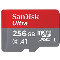 SanDisk Ultra 256 GB MicroSDXC UHS-I Memory Card with SD Adapter