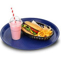 Round Fast Food Tray Blue 14inch