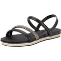 Sandália Feminina Flat Beira Rio - 83211546 PRETO 01 34