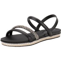 Sandália Feminina Flat Beira Rio - 83211546 PRETO 01 34