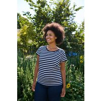 Damen Loose Fit T-Shirt gestreift