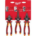 Milwaukee 3 Piece VDE Insulated Plier Set