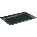 Midnight Rectangular Coupe Plate Black 30 x 15cm (Pack of 6)