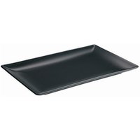 Midnight Rectangular Coupe Plate Black 30 x 15cm (Pack of 6)