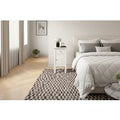 Classic Wooden Bedside Table with Storage Drawer & Cabinet | Wowcher