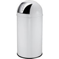 Afvalbak EKO Pushcan 40 liter Wit | 40 liter | Met pushklep | Uitgevoerd in wit