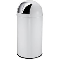 Afvalbak EKO Pushcan 40 liter Wit | 40 liter | Met pushklep | Uitgevoerd in wit
