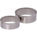 Ring Set with 2 Stainless Steel Rings Without Handle or Cutting Tigella (8,6cm & 7cm)