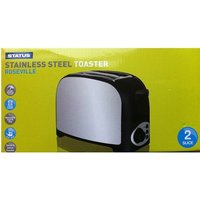 Status Roseville 750W 2 Slice Stainless Steel Toaster