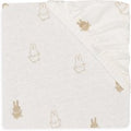 Jollein Hoeslaken Jersey 40/50x80/90cm Happy Miffy - Nougat