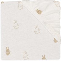 Jollein Hoeslaken Jersey 40/50x80/90cm Happy Miffy - Nougat
