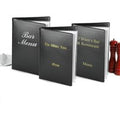 Custom Douglas Menu Cover A4 Black (Set of 12)