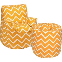 Kids Bean Bag Chair & Round Beanbag with Carry Handle