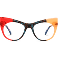 Aarya Orange Cat Eye Eyeglasses | EYDOLOGY