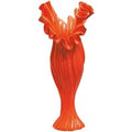 Casa Padrino designer flower vase orange B. 24 cm height 60 cm Mod1 - Dekovase
