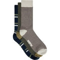 Weird Fish Wyatt Patterned Socks 3 Pack Basil Size 7-11