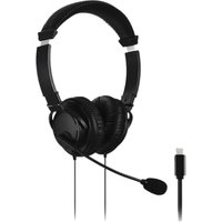 Hoofdtelefoon Kensington USB-C Hi-Fi met microfoon zwart