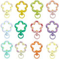 5pcs Flower Metal Lobster Claw Clasps Swivel Lanyards Trigger Snap Hooks Strap Connector for Bag Key Chains Rings Jewelry Making