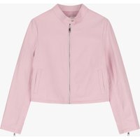 Veste en cuir à fermeture éclair