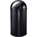 Afvalbak EKO Pushcan 40 liter Zwart | 40 liter | Met pushklep | Uitgevoerd in zwart