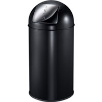 Afvalbak EKO Pushcan 40 liter Zwart | 40 liter | Met pushklep | Uitgevoerd in zwart