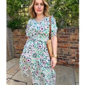 Rosalie Floral Frill Dress  Size 12