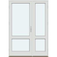 Terrassedøre | 2 asymmetrisk rammer med 1 vandret glasdelende sprosse