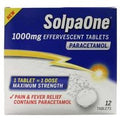 SolpaOne 1000mg Effervescent Paracetamol Tablets 12