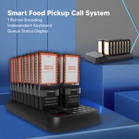 Restaurant Pager ABS 16 Buzzers Wireless Calling Queuing System Efficient Working Distance Up To 1000m for Food Truck