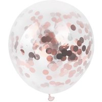 Rosé Confetti Ballonnen (10 stuks / 46 CM)