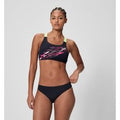 Ensemble bikini Femme Medley Logo V-back noir/vert