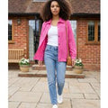Pink Lightweight Broderie Bomber Jacket  Size 10/12