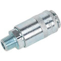 Sealey PCL Air Line Coupling BSPT Male Thread 1/4" BSPT Pack of 50